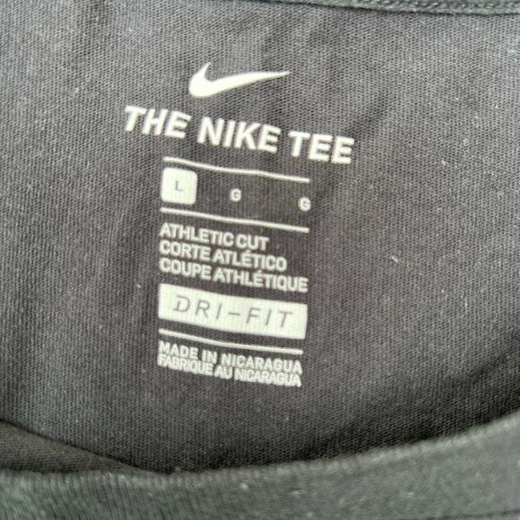 Nike DRI-FIT  black short sleeve T-shirt, men's size L - Picture 4 of 4